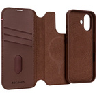 DECODED Leather Detachable Wallet Case w/MagSafe iPhone 17 - Chocolat Brown