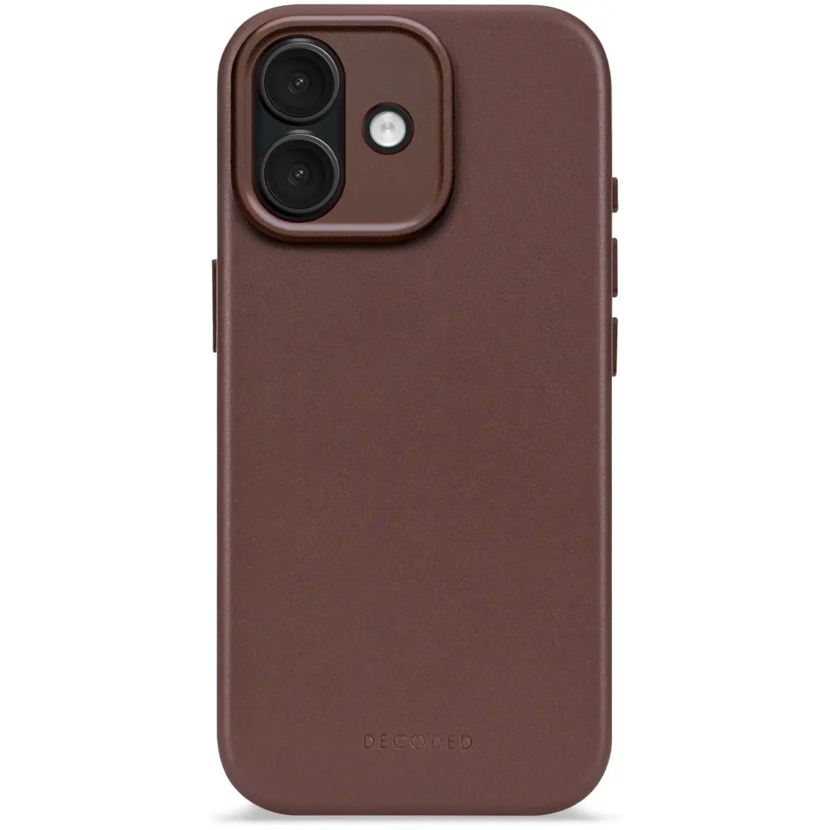 DECODED Leather Backcover w/MagSafe iPhone 17 - Chocolat brown