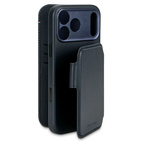 DECODED Leather Detachable Wallet Case w/MagSafe iPhone 17 Pro - Navy Shadow