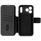 DECODED Leather Detachable Wallet Case w/MagSafe iPhone 17 Pro - Black