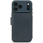 DECODED Leather Detachable Wallet Case w/MagSafe iPhone 17 Pro - Navy Shadow