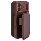 DECODED Leather Detachable Wallet Case w/MagSafe iPhone 17 Pro Max - Chocolat Brown