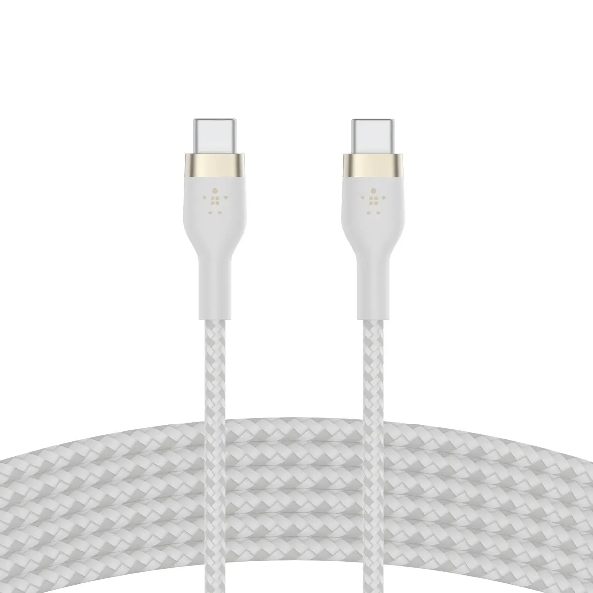 Belkin BOOSTCHARGE Pro Flex USB-C to USB-C 60W Cable 3.0m Braided White