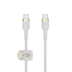 Belkin BOOSTCHARGE Pro Flex USB-C to USB-C 60W Cable 3.0m Braided White