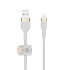Belkin BOOSTCHARGE Pro Flex USB-A Lightning Cable 3.0m Braided White