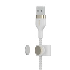 Belkin BOOSTCHARGE Pro Flex USB-A Lightning Cable 3.0m Braided White