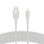 Belkin BOOSTCHARGE Pro Flex USB-A Lightning Cable 3.0m Braided White
