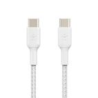 Belkin BOOSTCHARGE USB-C to USB-C 60W Cable 1.0m Braided White