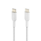 Belkin BOOSTCHARGE USB-C to USB-C 60W Cable 1.0m Braided White