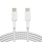 Belkin BOOSTCHARGE USB-C to USB-C 60W Cable 1.0m Braided White