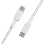 Belkin BOOSTCHARGE USB-C to USB-C 60W Cable 1.0m Braided White