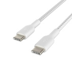 Belkin BOOSTCHARGE USB-C to USB-C 60W Cable 1.0m Braided White