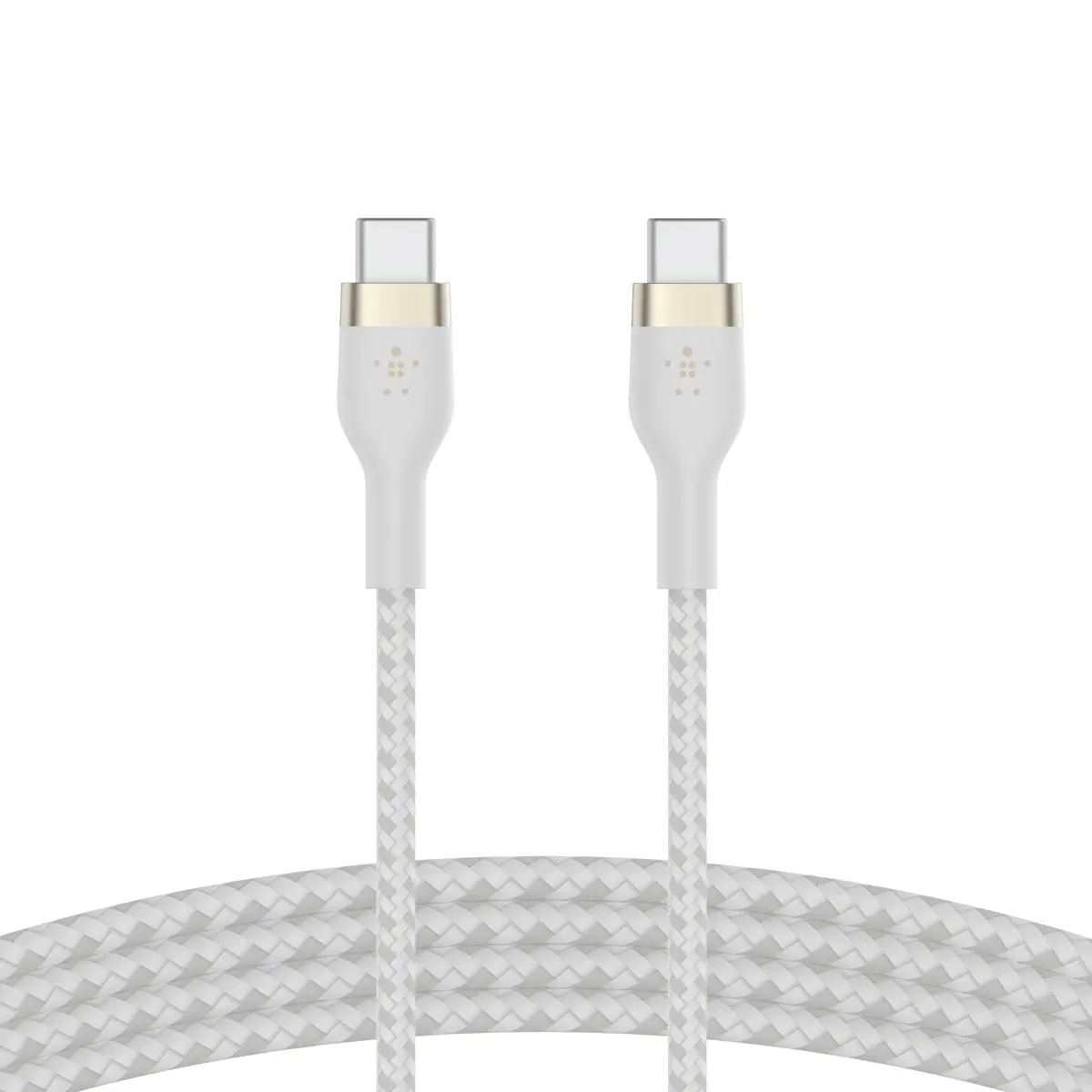 Belkin BOOSTCHARGE Pro Flex USB-C to USB-C 60W Cable 2.0m Braided White