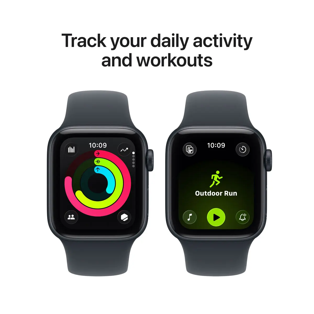Apple Watch SE 3 GPS 40mm Midnight Aluminium - Midnight Sport Band - Medium/Large