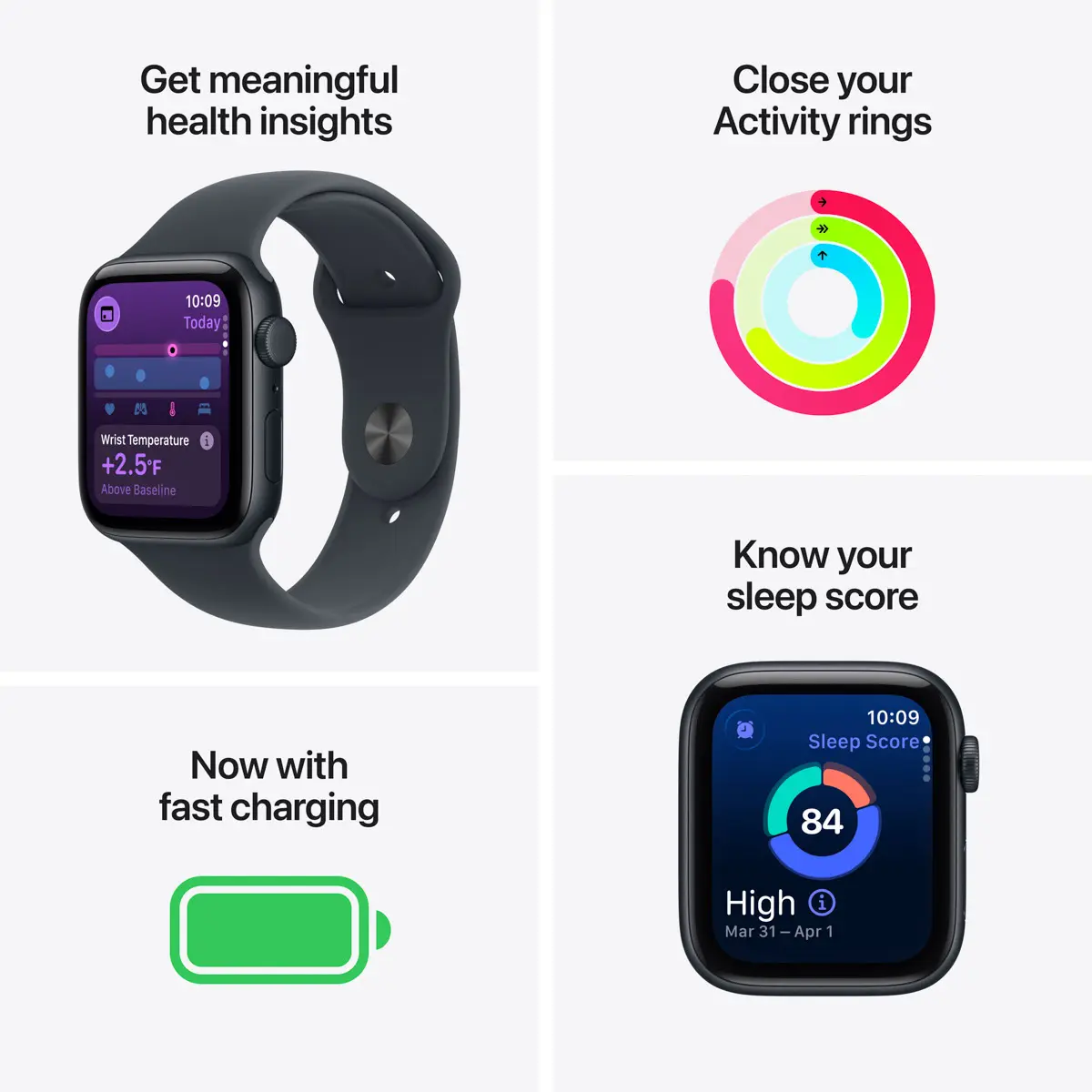 Apple Watch SE 3 GPS + Cellular 40mm Starlight Aluminium - Starlight Sport Band - Small/Medium