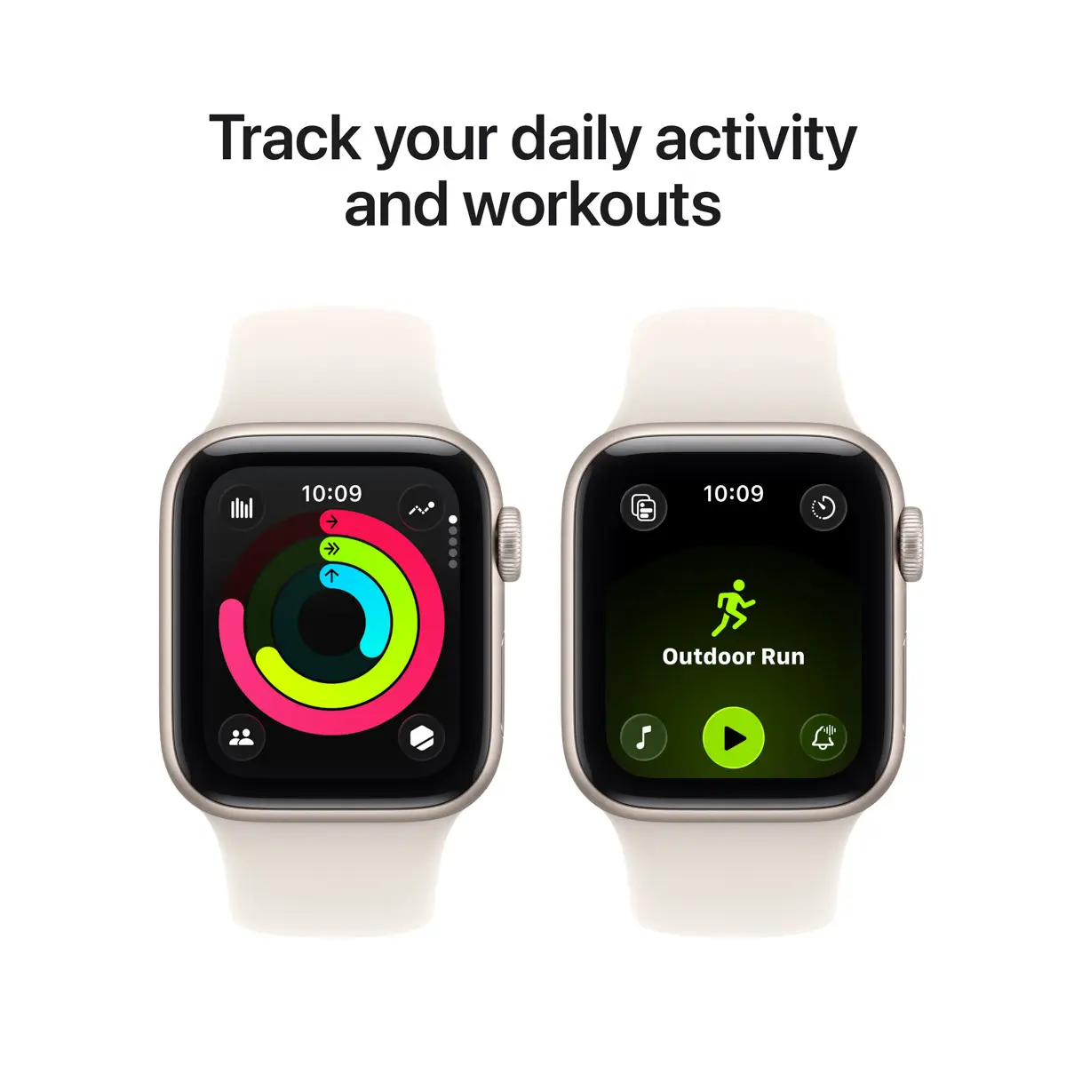 Apple Watch SE 3 GPS + Cellular 40mm Starlight Aluminium - Starlight Sport Band - Small/Medium