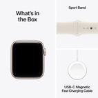Apple Watch SE 3 GPS + Cellular 40mm Starlight Aluminium - Starlight Sport Band - Small/Medium