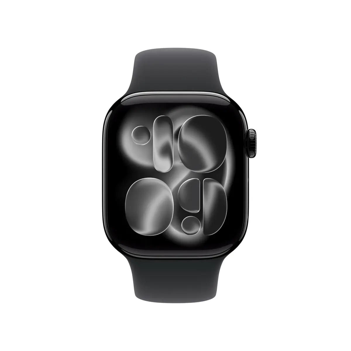 Apple Watch Series 11 GPS + Cellular 42mm Jet Black Aluminium - Black Sport Band - Medium/Large