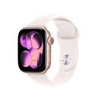 Apple Watch Series 11 GPS + Cellular 42mm Rose Gold Aluminium - Light Blush Sport Band - Medium/Large