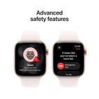 Apple Watch Series 11 GPS + Cellular 42mm Rose Gold Aluminium - Light Blush Sport Band - Medium/Large