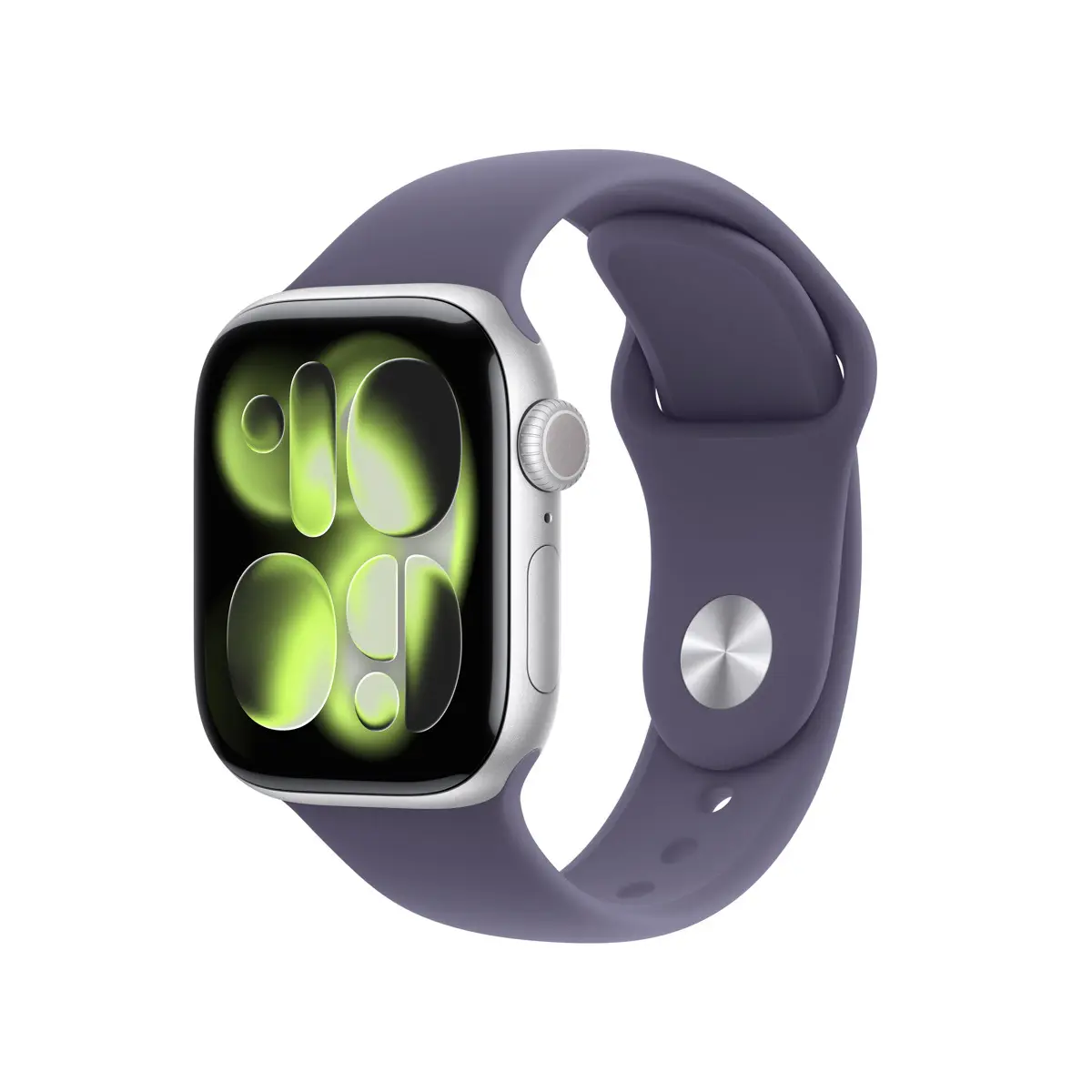 Apple Watch Series 11 GPS 42mm Silver Aluminium - Purple Fog Sport Band - Small/Medium