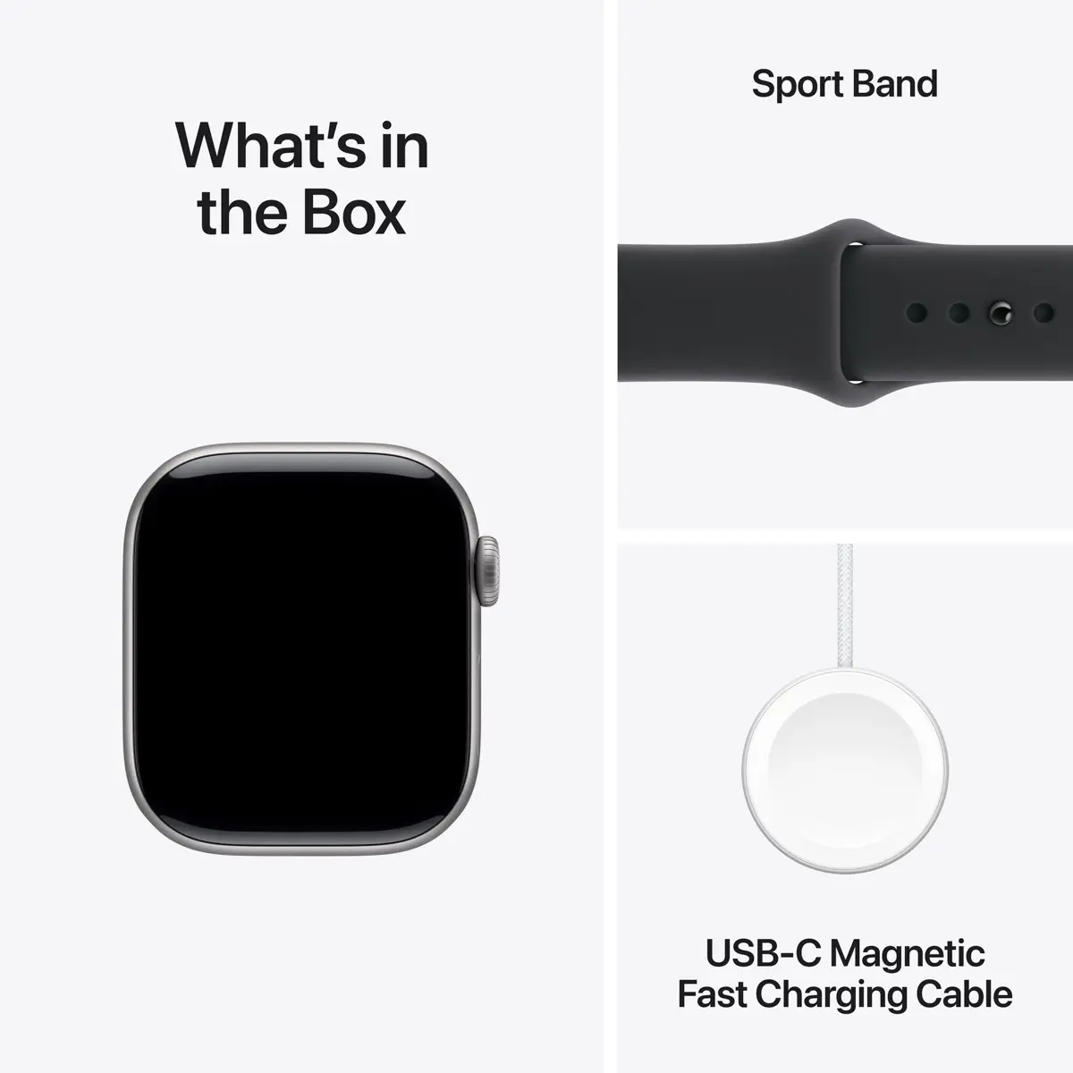 Apple Watch Series 11 GPS + Cellular 42mm Space Grey Aluminium - Black Sport Band - Medium/Large