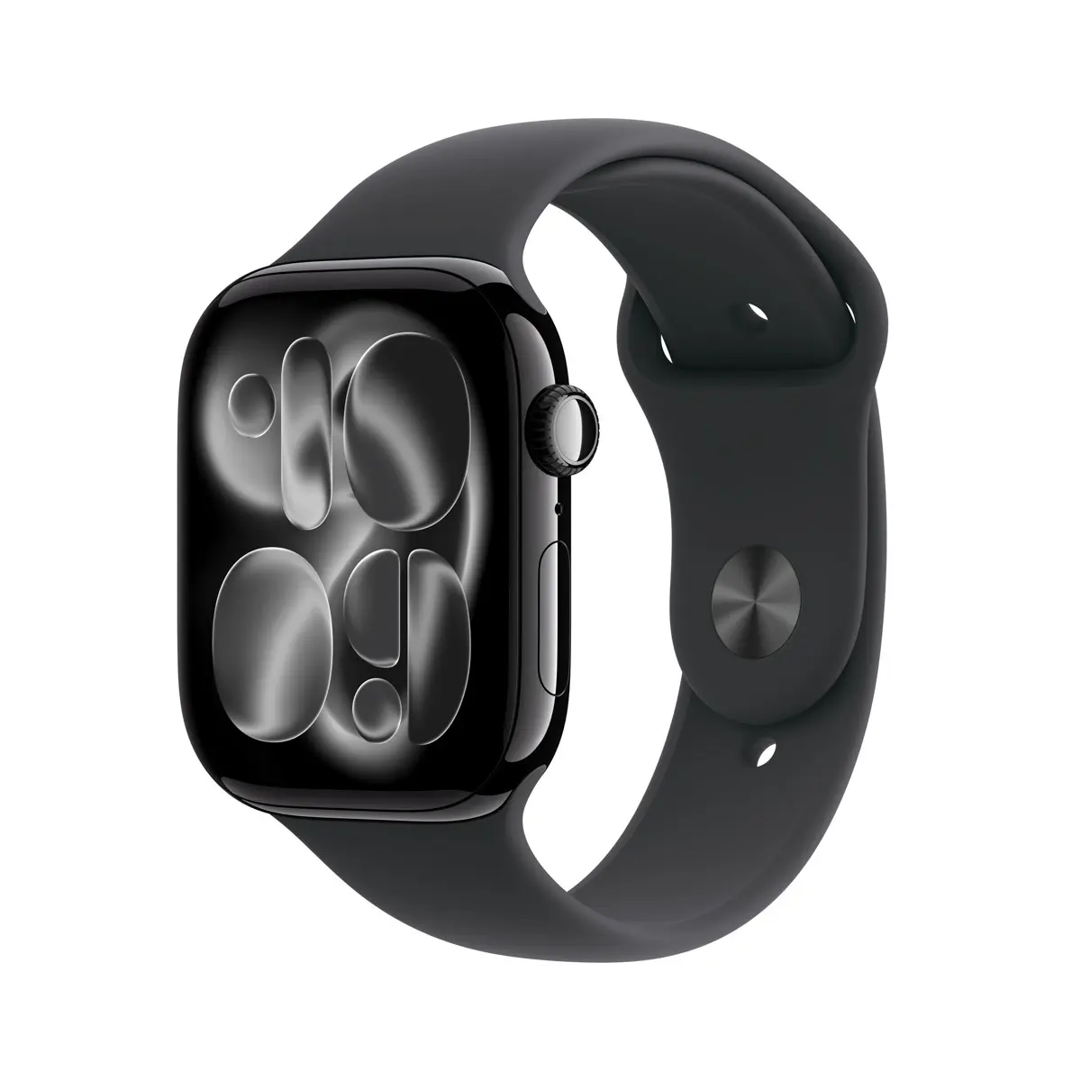 Apple Watch Series 11 GPS 46mm Jet Black Aluminium - Black Sport Band - Medium/Large