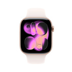 Apple Watch Series 11 GPS 46mm Rose Gold Aluminium - Light Blush Sport Band - Small/Medium