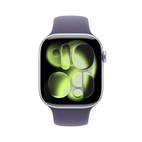 Apple Watch Series 11 GPS 46mm Silver Aluminium - Purple Fog Sport Band - Small/Medium