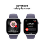 Apple Watch Series 11 GPS 46mm Silver Aluminium - Purple Fog Sport Band - Small/Medium