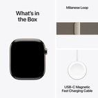 Apple Watch Series 11 GPS + Cellular 46mm Natural Titanium - Natural Milanese Loop - Medium/Large