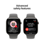 Apple Watch Series 11 GPS + Cellular 46mm Natural Titanium - Stone Grey Sport Band - Medium/Large