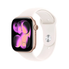 Apple Watch Series 11 GPS + Cellular 46mm Rose Gold Aluminium - Light Blush Sport Band - Small/Medium