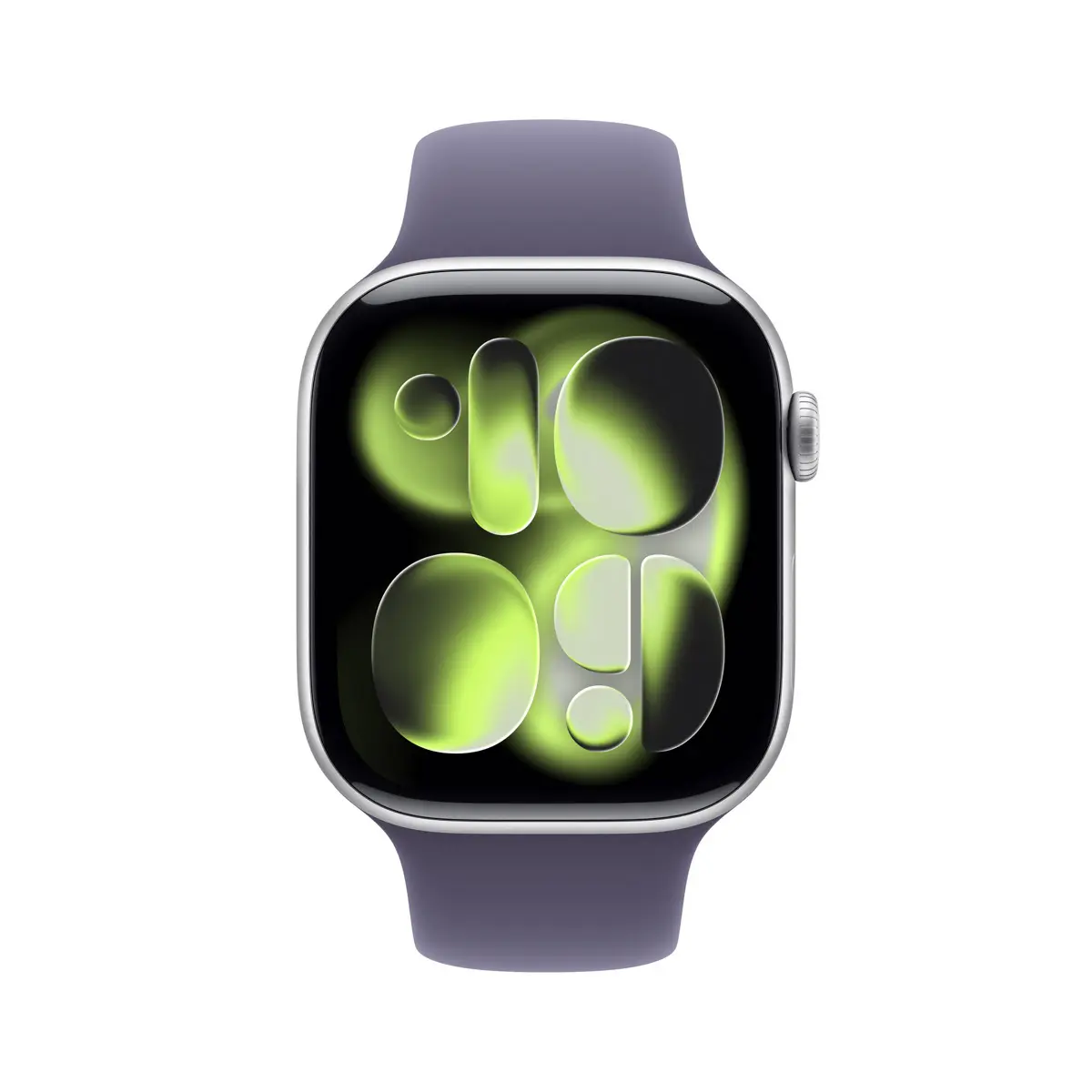 Apple Watch Series 11 GPS + Cellular 46mm Silver Aluminium - Purple Fog Sport Band - Small/Medium
