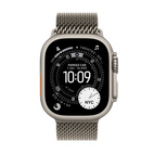 Apple Watch Ultra 3 GPS + Cellular 49mm Natural Titanium - Natural Titanium Milanese Loop - Small