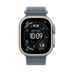 Apple Watch Ultra 3 GPS + Cellular 49mm Natural Titanium - Anchor Blue Ocean Band