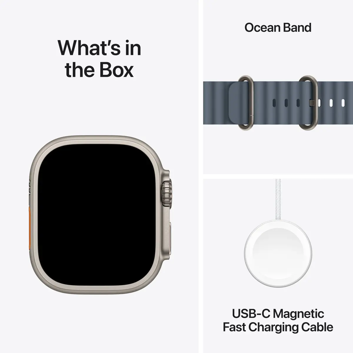 Apple Watch Ultra 3 GPS + Cellular 49mm Natural Titanium - Anchor Blue Ocean Band