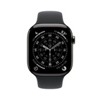 Apple Watch Series 11 GPS + Cellular 46mm Slate Titanium - Black Sport Band - Small/Medium