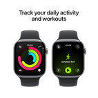 Apple Watch Series 11 GPS + Cellular 46mm Space Grey Aluminium - Black Sport Band - Medium/Large