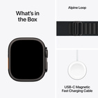 Apple Watch Ultra 3 GPS + Cellular 49mm Black Titanium - Black Alpine Loop - Large