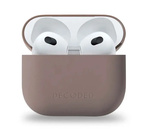 DECODED Silicon Aircase Lite for AirPods (3Gen) - Dark Taupe