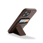 DECODED MagSafe Card/Stand Leather Sleeve Brown