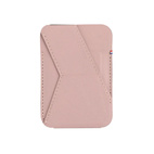DECODED MagSafe Card/Stand Leather Sleeve Pink