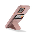 DECODED MagSafe Card/Stand Leather Sleeve Pink