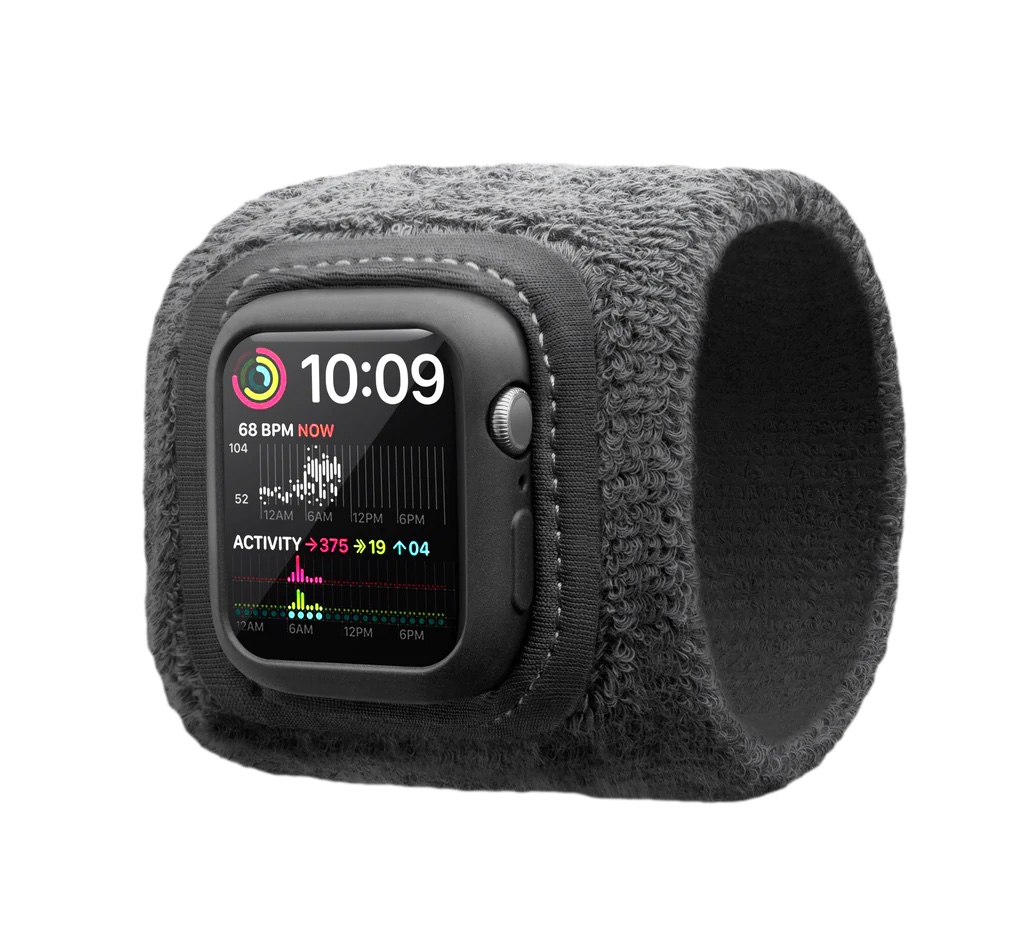 Twelve South 45mm ActionBand for Apple Watch Terry Cotton Grey