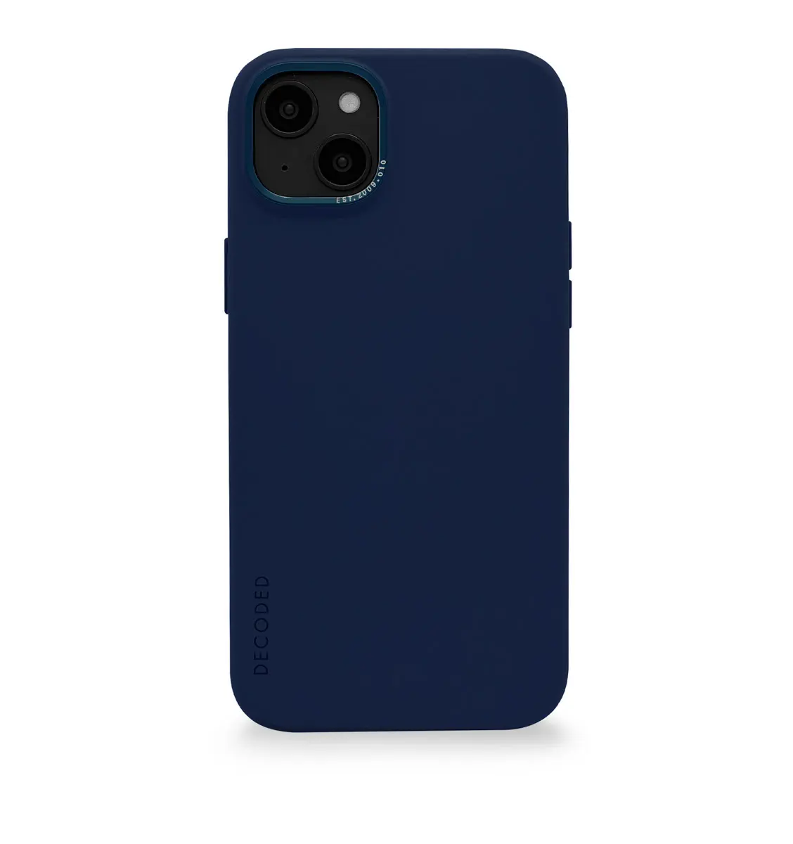 DECODED Silicone Backcover w/MagSafe for iPhone 14 Plus - Navy Peony