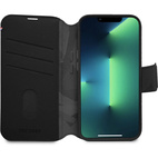 DECODED Leather Detachable Wallet Case w/MagSafe  for iPhone 14 Plus - Black