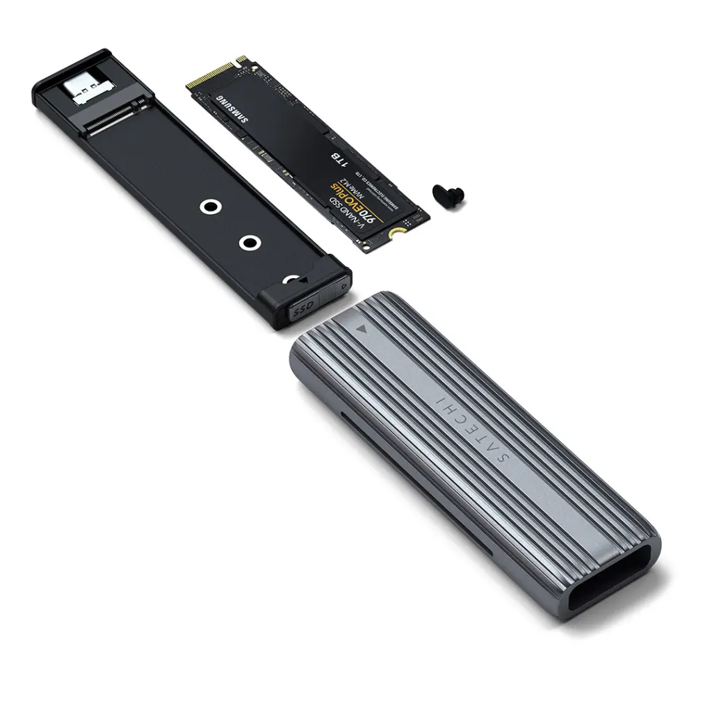 Satechi USB-C Aluminum M.2 NMVe / M.2 SSD Enclosure Space Grey
