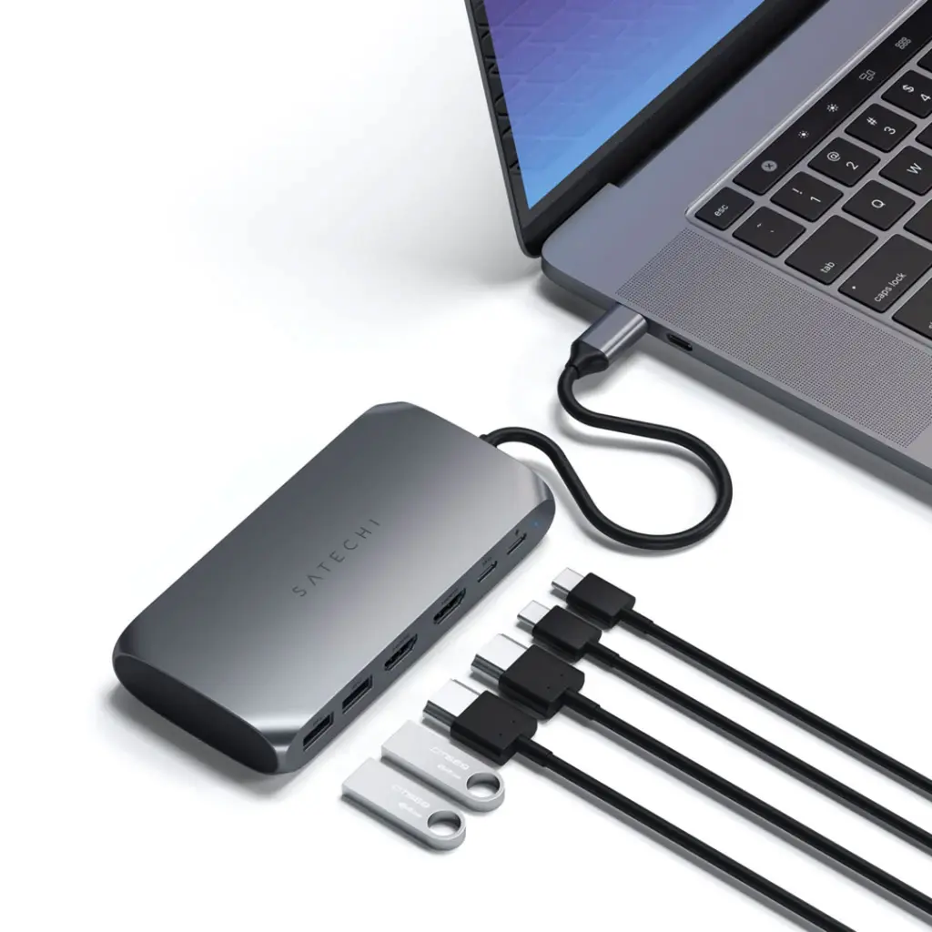 Satechi USB-C Aluminum MultiPort M1/M2/M3 4K HDMI Adapter Space Grey