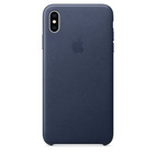 Apple iPhone XS Max Leather Case Midnight Blue
